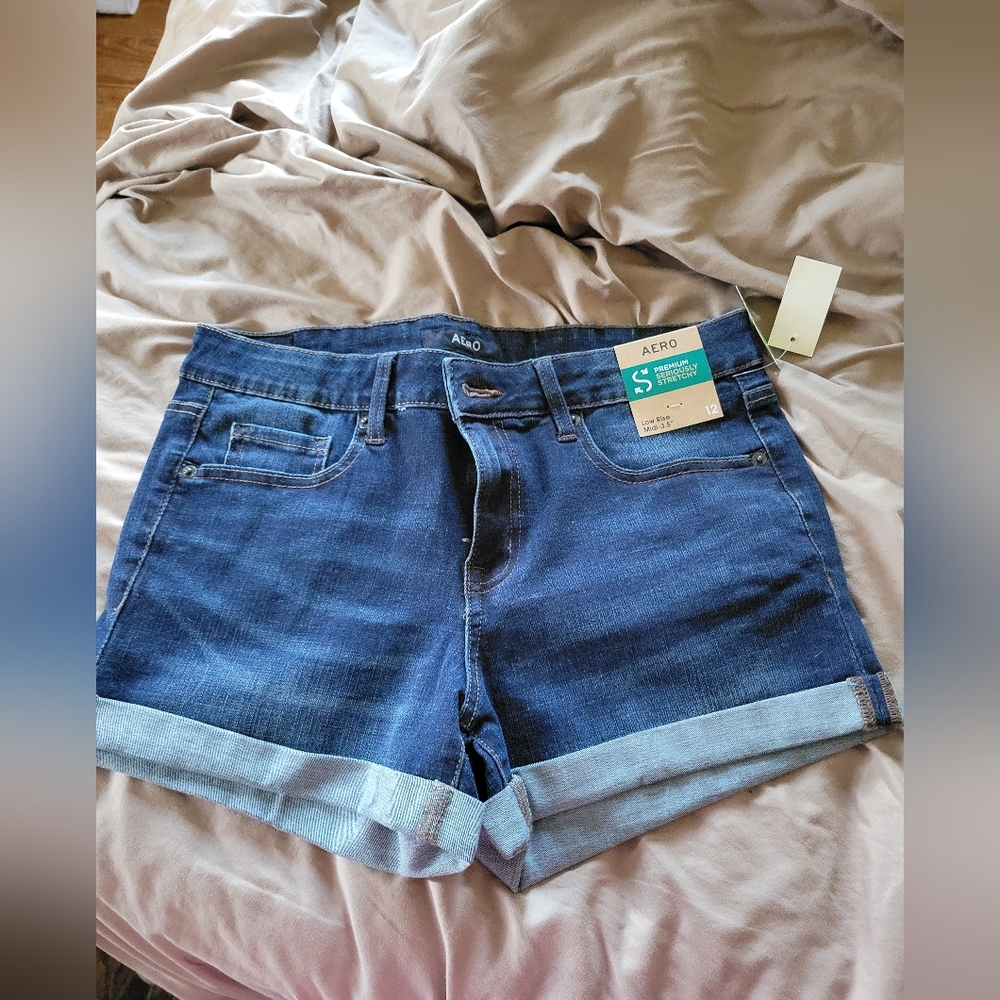 Aeropostale Women's Blue Jean Shorts